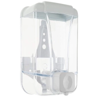 deClean Dozownik do Mydła w Płynie 1000ml Transparentny Biały HS101TW
