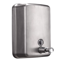 deClean Dozownik Stalowy 500ml do Mydła w Płynie Matowy HS181