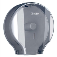 LOSDI Podajnik na Papier Toaletowy MAXI Jumbo 400m Transparentny CP0205-L