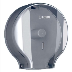 LOSDI Podajnik na Papier Toaletowy MAXI Jumbo 400m Transparentny CP0205-L