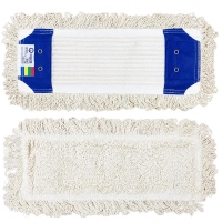 Mopatex CISNE Nakładka Bawełniana DUO Mop Płaski 40cm Kolor Biały 204562-01