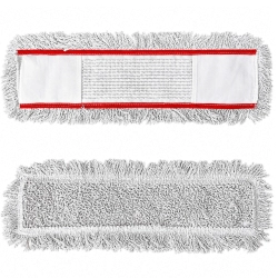 Nakładka Mop Płaski Kieszeniowy Biały 60 cm HS401