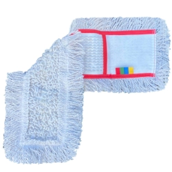 Nakładka Mop Płaski Kieszeniowy Biały 60 cm HS401