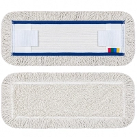 Nakładka Mop Płaski Bawełna 50cm DUO Kieszeń + Klips HS409