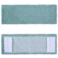 deClean Nakładka Mop Płaski Kieszeniowy Microfibra 40cm Kolor Zielony HS412
