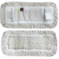 Nakładka Mop Płaski DUO Kieszeniowy + Klips Bawełna 40 cm 145g HS416