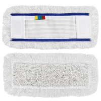 deClean Nakładka Mop Płaski DUO Kieszeniowy + Klips Silicon Bawełna 40cm 145g HS416
