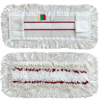 Nakładka Mop Płaski DUO Kieszeniowy + Klips Bawełna EXTRA 40cm 160g HS417