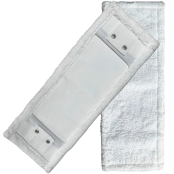 deClean Nakładka Mop Płaski DUO Kieszeniowy + Klips Microfibra 40cm 105g HS435