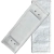 deClean Nakładka Mop Płaski DUO Kieszeniowy + Klips Microfibra 40cm 105g HS435