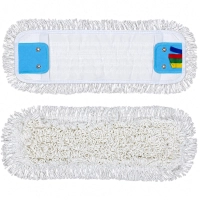 deClean Nakładka Mop Płaski DUO Kieszeniowy + Klips Bawełna 40cm HS456