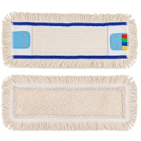 deClean Nakładka Mop Płaski DUO Kieszeniowy + Klips Bawełna 40cm HS457