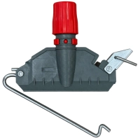 deClean Uchwyt do Mopa Sznurkowego KENTUCKY 15cm Plastic + Metal Czerwony HS384