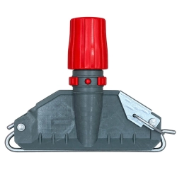 deClean Uchwyt do Mopa Sznurkowego KENTUCKY 15cm Plastic + Metal Czerwony HS384